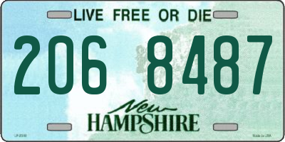 NH license plate 2068487