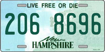 NH license plate 2068696