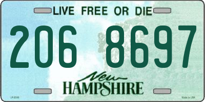 NH license plate 2068697