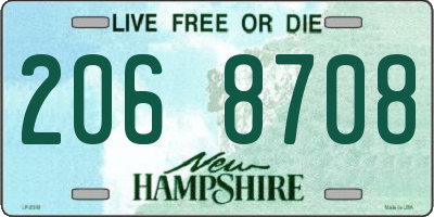 NH license plate 2068708