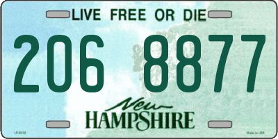 NH license plate 2068877