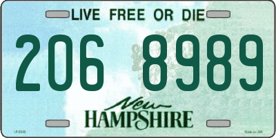 NH license plate 2068989