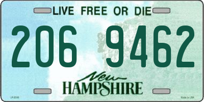 NH license plate 2069462