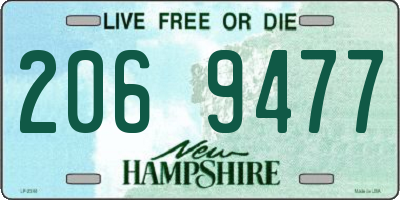 NH license plate 2069477