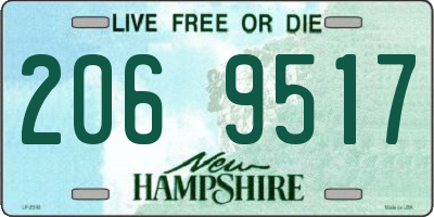 NH license plate 2069517