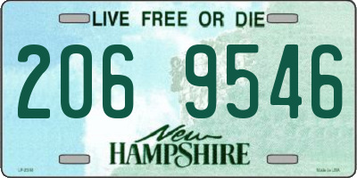 NH license plate 2069546