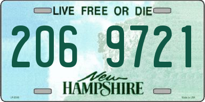 NH license plate 2069721