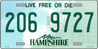 NH license plate 2069727