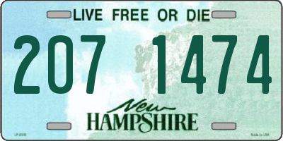 NH license plate 2071474