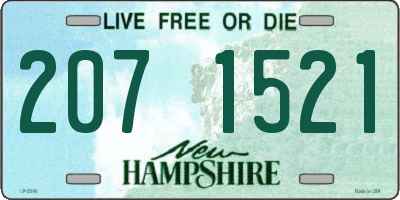 NH license plate 2071521
