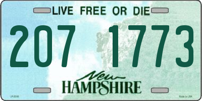 NH license plate 2071773