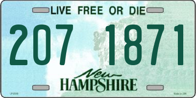 NH license plate 2071871