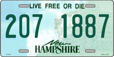 NH license plate 2071887