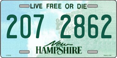 NH license plate 2072862