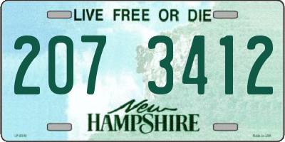 NH license plate 2073412