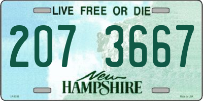 NH license plate 2073667