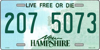 NH license plate 2075073