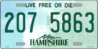 NH license plate 2075863