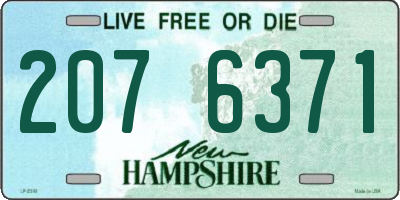 NH license plate 2076371
