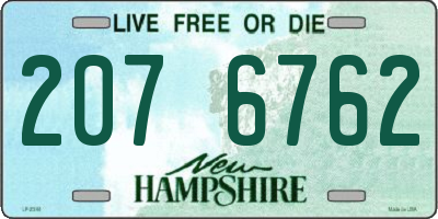 NH license plate 2076762