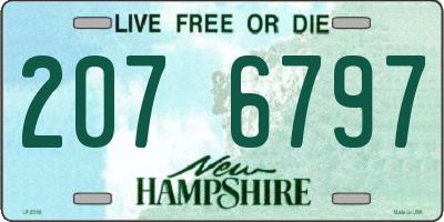 NH license plate 2076797