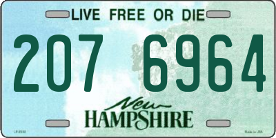 NH license plate 2076964
