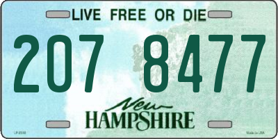 NH license plate 2078477