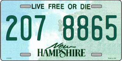 NH license plate 2078865