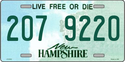 NH license plate 2079220