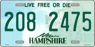 NH license plate 2082475