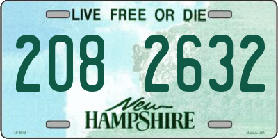 NH license plate 2082632