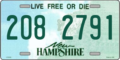 NH license plate 2082791