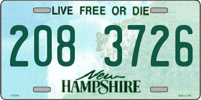 NH license plate 2083726