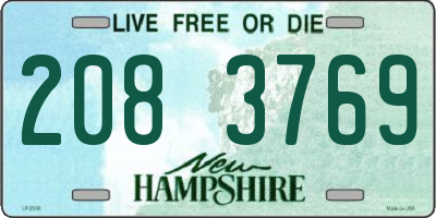NH license plate 2083769