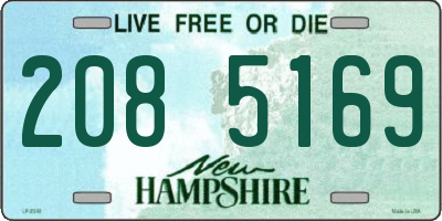 NH license plate 2085169