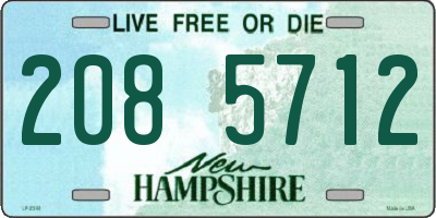 NH license plate 2085712