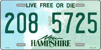 NH license plate 2085725