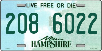 NH license plate 2086022