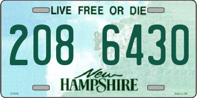 NH license plate 2086430