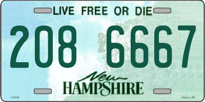 NH license plate 2086667