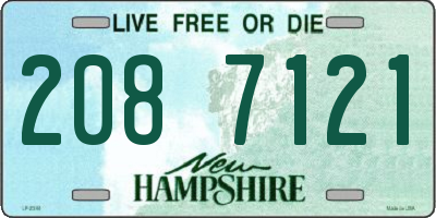 NH license plate 2087121