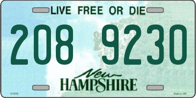 NH license plate 2089230