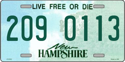 NH license plate 2090113