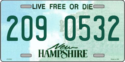 NH license plate 2090532
