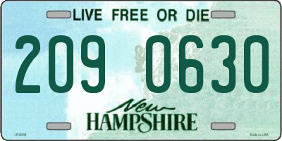 NH license plate 2090630