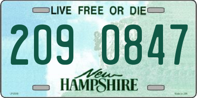 NH license plate 2090847
