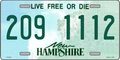 NH license plate 2091112