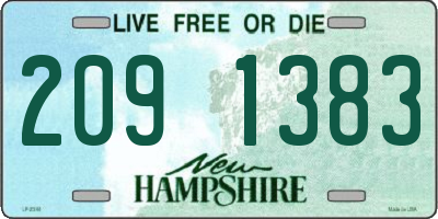 NH license plate 2091383