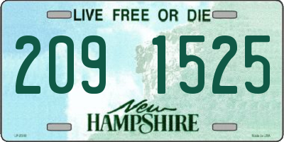 NH license plate 2091525