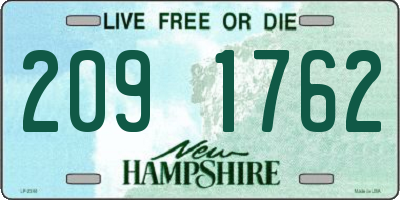 NH license plate 2091762